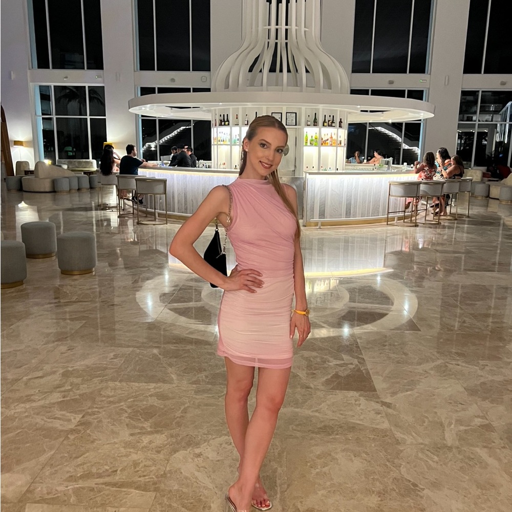 Elegant Pink Dress Zara